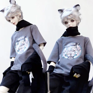 BJD Doll Clothes Tiger Print Everyday T-shirt 1/4 1/3 Uncle DD Top Accessories - Picture 1 of 3