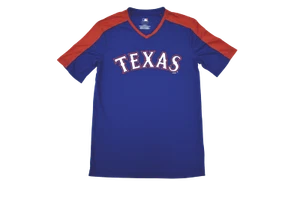 MLB Mens Texas Rangers Performance Baseball Shirt New S, M, L, XL, 2XL - Picture 1 of 5