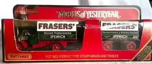 Matchbox_Yesteryear - Y27 - Limited Edition 1922 Foden Steam Wagon - Frasers - Picture 1 of 1