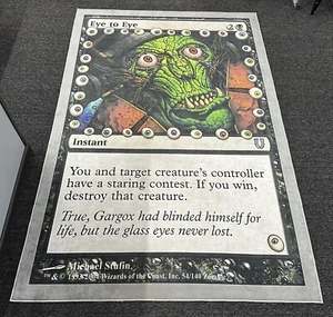 MTG ~ Magic the Gathering ~ Eye to Eye ~ Unhinged ~ 6ft X 9ft ~ RUG - Picture 1 of 3
