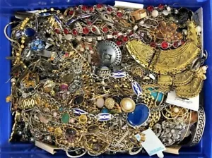 3 Pound Unsorted Huge Lot VTG Jewelry Vintage New Junk & Wear Resell Tangled In - Picture 1 of 12
