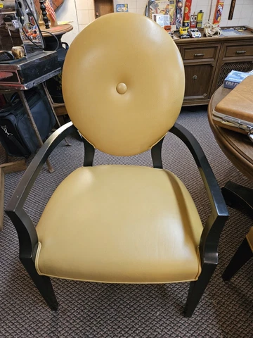 Vintage 70's Style Upholstered Chairs Set of 6 Cover