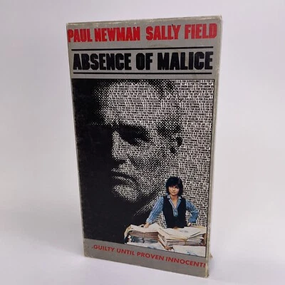 Absence Of Malice, 1981 (VHS, 1989) Paul Newman, Sally Field, Bob Balaban - Image 1 of 4