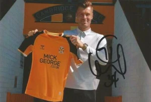 CAMBRIDGE UNITED: ELLIOTT WARD SIGNED 6x4 PORTRAIT PHOTO+COA - Picture 1 of 1