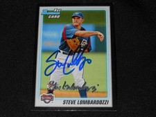Minnesota Twins Steve Lombardozzi Signed 2010 Bowman Autograph Card #BP77  113