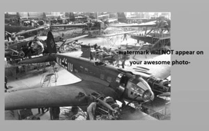 PHOTO usine bombardier allemande Luftwaffe He111 Seconde guerre mondiale WW2 - Photo 1/2
