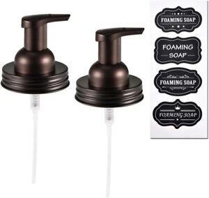 Mason Jar Foaming Soap Dispenser Lids -Bronze -Rustproof Stainless Steel Lid/