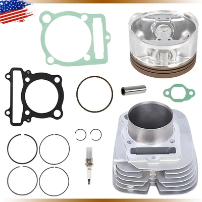 For Yamaha Big Bear 400 4x4 ATV Cylinder Piston Gasket Top End Rebuild Kit 93-12 - Imagem 1 de 4