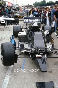 FOTOGRAFIA DIAPOSITIVA BRABHAM BT55 MONOSCOCCA BMW PIT 1986 BRITISH GP 35MM - Foto 1 di 2