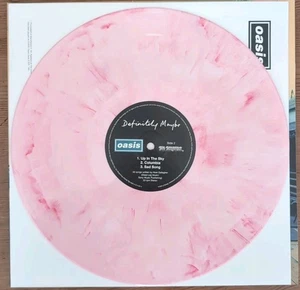 Oasis Definitely Maybe 30TH ANNIVERSARY EDITION 2LP Vinyl Strawberries and cream - Picture 1 of 4