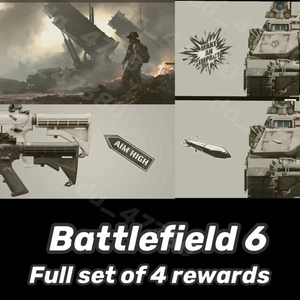 Battlefield 6 -rare Full set of 4 rewards 🔥 - Picture 1 of 1