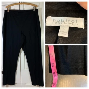 Habitat Women's Black Pull On Knit Lounge Pants Comfortable Everyday Wear - Picture 1 of 11