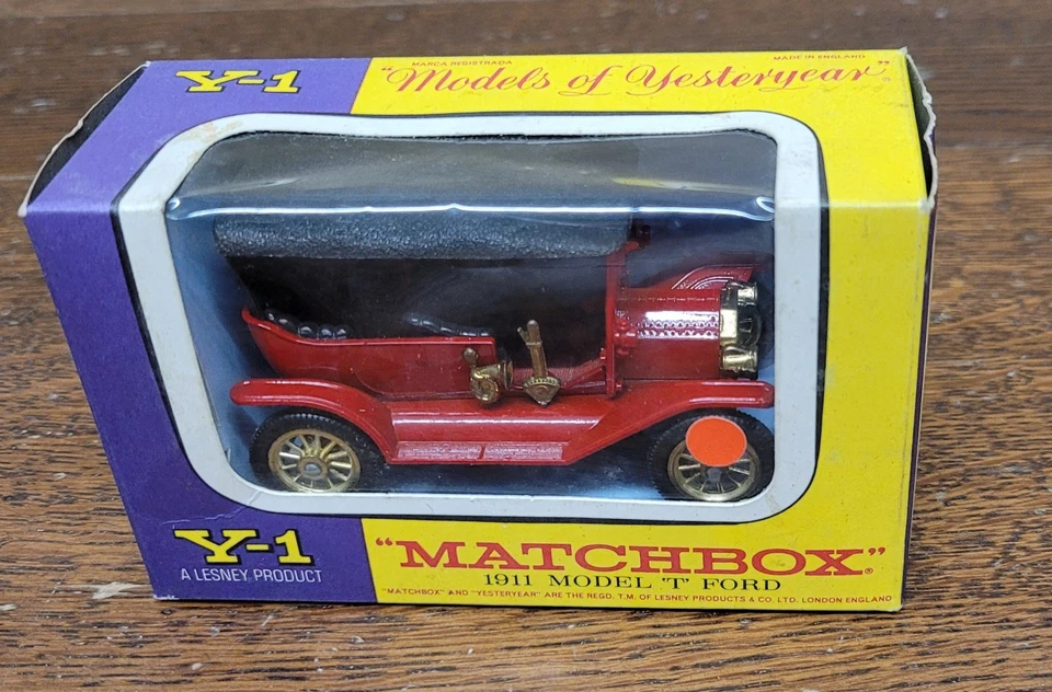 C084 - Matchbox Y-1 - MODEL "T" FORD 1911, Kunststoffdach mit Textilstruktur - Bild 1 von 1
