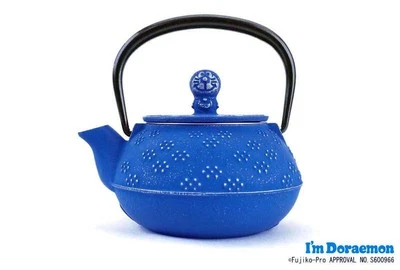 Iwachu Nambu Tekki Cast Iron Teapot 320ml Draemon blue 50080 - Image 1 of 3