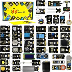 KEYESTUDIO 48 Sensores Módulos Starter Kit para Arduino con LCD, Relé 5v,... - Imagen 1 de 8