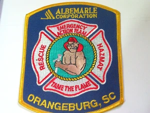 Albemarle Corp Emergency Action REscue Team Orangeville SC Patch - Picture 1 of 3
