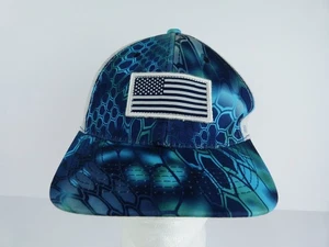 Kryptek Adult One Size American Flag Blue Trucker Hat - Picture 1 of 9