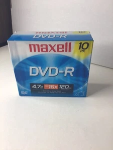 Maxwell 10 Pack, 16x DVD-R Media Brand New Factory Sealed - Picture 1 of 5