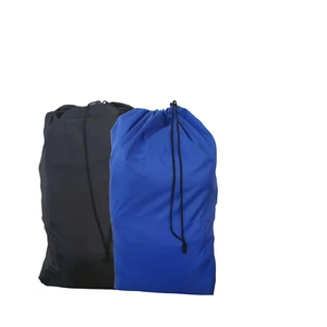 2 x Tall Commercial Linen Laundry Bag with Drawstring Black & Blue | Bnb Supplie - Picture 1 of 1