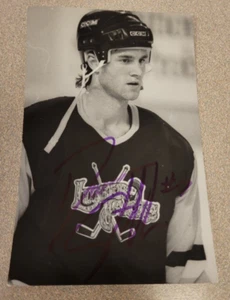 DARREN STOLK SIGNED MUSKEGON LUMBERJACKS HOCKEY PHOTO POSTCARD AUTOGRAPH AUTO - Picture 1 of 2