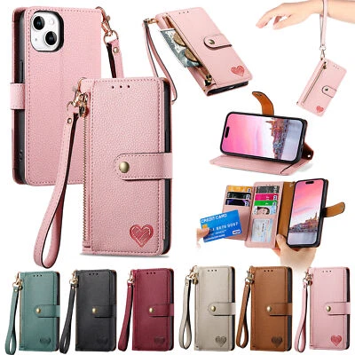 Leather Flip Case Wallet Stand Cover For Huawei P50 Pro Mate 50 E Pro Maimang 11 - Image 1 of 4