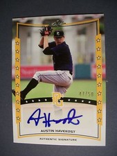 AUSTIN HAVEKOST 2014 Leaf Perfect Game Showcase Gold AUTO #A-AHI 47/50