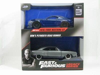 Mustang GT Dom's 1970 Road Runner 1:32 Jada Fast & Furious Legacy Series 2016 Foto 1 de 4