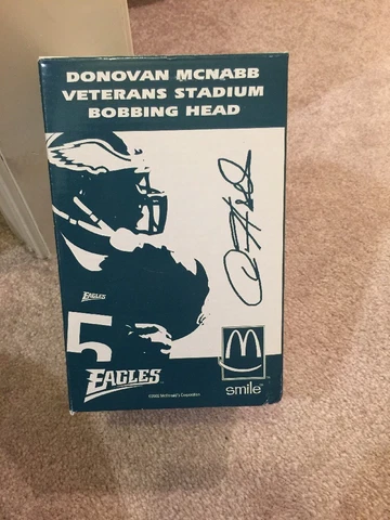 Donovan McNabb Veterans Stadium Bobbing Head Eagles Green Jersey NFL Bobblehead Cover