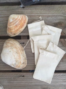 Bolsas de muselina de algodón de 4""x6"" (color natural) - Imagen 1 de 4