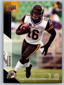 2014 UPPER DECK CFL FOOTBALL 37 BRANDON BANKS TIGER-CATS - Picture 1 of 2