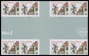 US 5797a Tomie dePaola imperf NDC cross gutter block 2x4 MNH 2023 - Picture 1 of 1