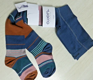 ewers Strumpfhose,  zwei verschiedene Beine, jeansblau mit braun, rosa uvm. NEU! - Bild 1 von 2