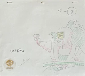 DAN RIBA rare ROXY ROCKET original PRODUCTION art SIGNED LAYOUT C8 gun BTAS OPD - Picture 1 of 1