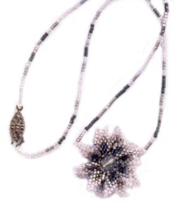 Mill Hill Beaded Flower Necklace Kit MHBF1 Crystal Lilac - Picture 1 of 1