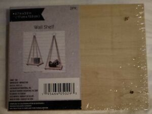 Small Decorative Hanging Wall Shelves with Rope, 2-ct. Packs 6.75x5.25-in.