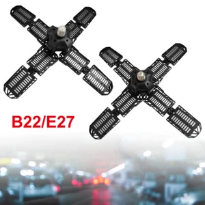 B22/E27 LED Garage Light 100W 5000LM Workshop Ceiling Lighting Deformable Lamp - Picture 1 of 14