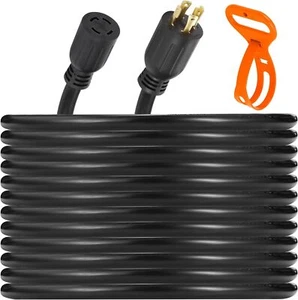 Extension Cord Generator Cord 10/15/20/25/40/50ft Amp Power Cable - Picture 1 of 12