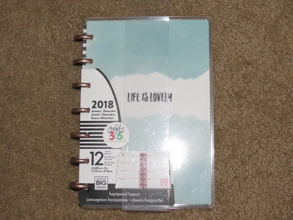 NUEVO Create 365 2018 calendario de 12 meses - diseño horizontal - 4,625" x 7" Foto 1 de 1