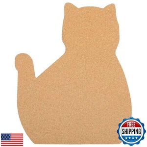 12” x 15 ” Cat Shape Large Cork Board Tiles, Thick Cork Board, Gift for Cat L - Picture 1 of 5