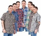 Mens Plaid Check Shirt Short Sleeve Casual Button Down Big & Tall M-5XL
