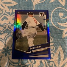 Bob Lemon 2023 Donruss Blue Holo Foil Parallel Cleveland Indians #215 HOF