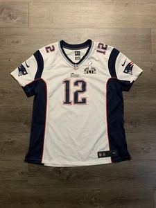 Nike Tom Brady New England Patriots On Field Jersey Womens XL Super Bowl Patch - Picture 1 of 9