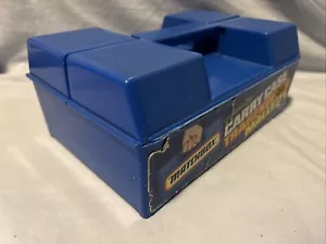 Custodia Matchbox, prodotti Lesney, 1981, 2 vassoi auto blu, contiene 24 auto #6 - Foto 1 di 11