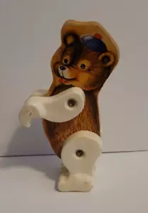 FISHER PRICE #902 Junior ORSO DA CIRCO vintage 1963 FIGURINA ANIMALE in legno Ecc. - Foto 1 di 2