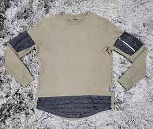 Maglione Vintage Y2K SouthPole Camicia Termica Uomo S Verde Nero Manica Lunga Logo - Foto 1 di 16