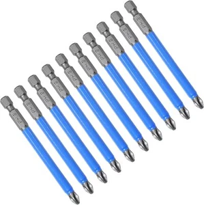Uenhoy 10 Pcs Magnetic Phillips Screwdriver Bits Set 3.5 Inch Long anti Slip Phi - Picture 1 of 3