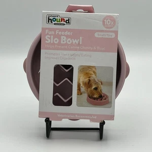 Outward Hound Fun Feeder Slo Napf Slow Feeder Hunde-/Katzennapf klein/klein rosa Welle - Bild 1 von 5
