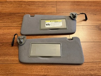 Juego de pares de parasoles iluminados gris claro OEM 2004-2009 Jaguar XJ8 XJR L+R Foto 1 de 4