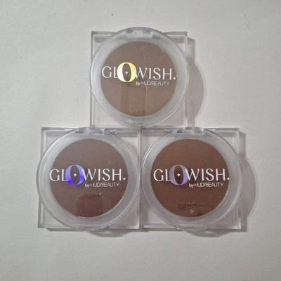 GloWish 13 EXTRA RICH by Huda Beauty Luminous Pressed Powder- Lot Of 3 - Image 1 of 4