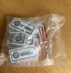Seattle Mariners Key Tags by TAG EXPRESS, 2-1/4" x 1-1/8" New LOT OF SIX (6) - Picture 1 of 3